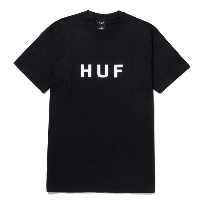 HUF ESSENTIALS OG LOGO T-SHIRT BLACK L