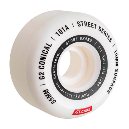 GLOBE G2 CONICAL 55MM WHITE/ESSENTIAL 55MM