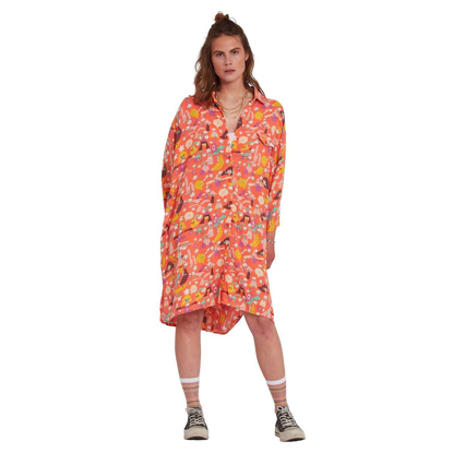 VOLCOM EGLE ZVIRBLYTE DRESS LIVING CORAL L