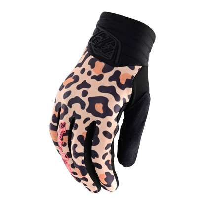 TROY LEE DESIGNS WOMENS LUXE GLOVE LEOPARD BRONZE S