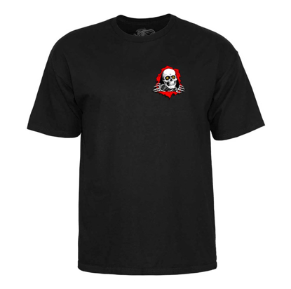 POWELL 2' RIPPER SUPPORT YOUR LOCAL SKATESHOP T-SHIRT BLACK L