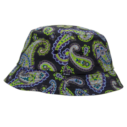 HUF PAISLEY BUCKET HAT BLACK S/M