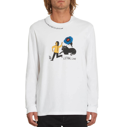 VOLCOM BOB MOLLEMA LONGSLEEVE WHITE M