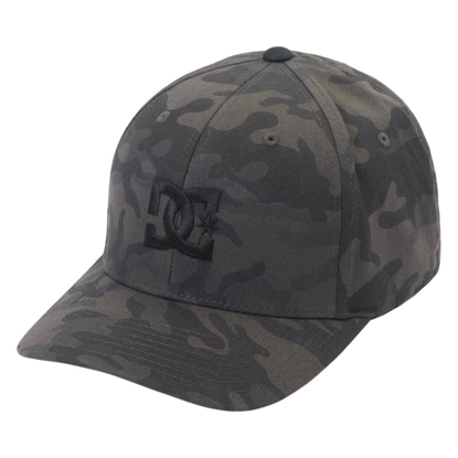 DC CAP STAR SEASONAL HAT BLACK CAMO S/M