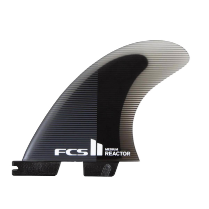 FCS FCS II REACTOR PC TRI FINS CHARCOAL/BLACK L