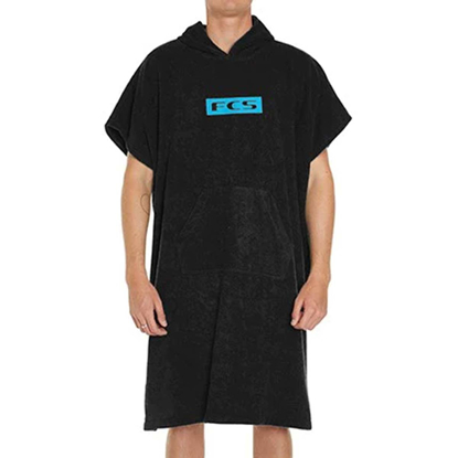 FCS TOWEL PONCHO BLACK UNI