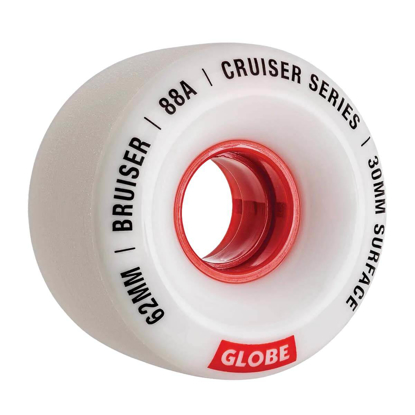 GLOBE BRUISER 62MM WHITE/RED 62MM