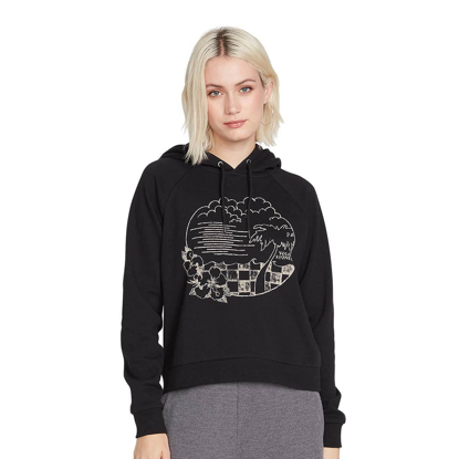 VOLCOM TRULY STOKIN PULLOVER HOODIE BLACK XS