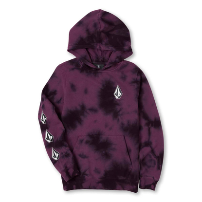 VOLCOM ICONIC STONE PLUS PULLOVER HOODIE MULBERRY M