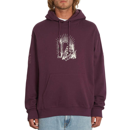 VOLCOM VADERETRO PULLOVER HOODIE MULBERRY L