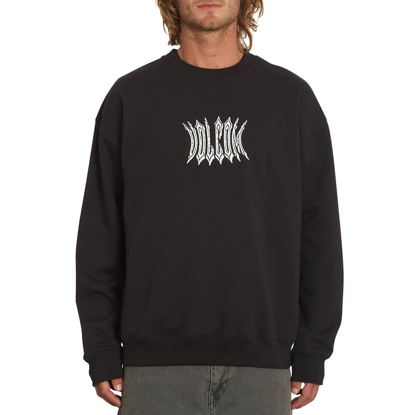 VOLCOM SKATE VITALS CREW PULLOVER BLACK S