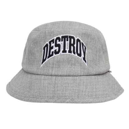 HUF DESTROY REBUILD  BUCKET HAT ATHLETIC GREY L/XL