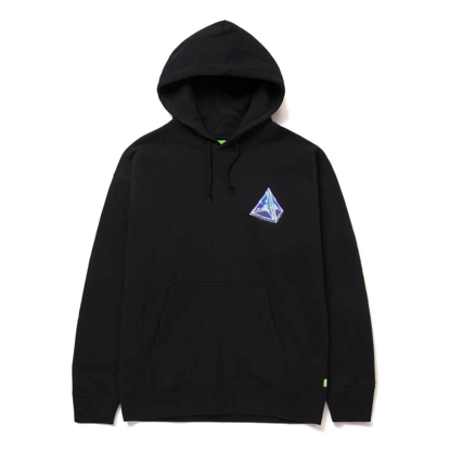 HUF TESSERACT TRIPLE TRIANGLE PULLOVER HOODIE BLACK L