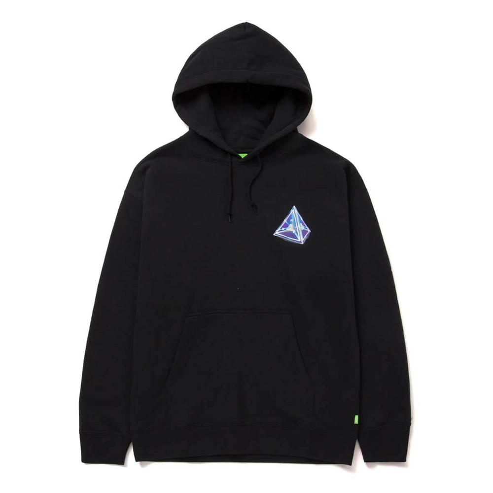 HUF TESSERACT TRIPLE TRIANGLE PULLOVER HOODIE BLACK XL