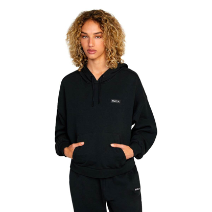 RVCA VA ESSENTIAL PULLOVER HOODIE BLACK S/8