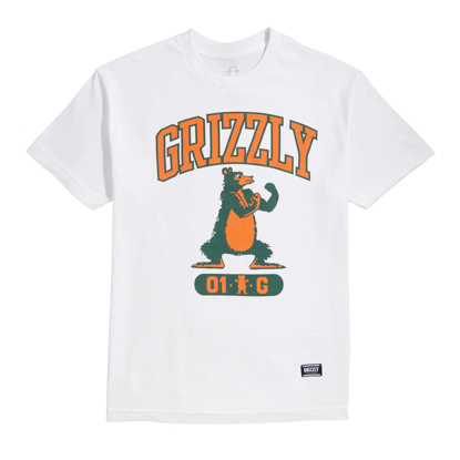 GRIZZLY GRIPTAPE PUT EM UP T-SHIRT WHITE L