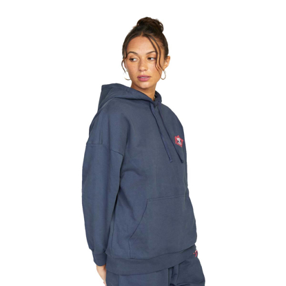 RVCA STELLA MAXWELL PULLOVER HOODIE MOODY BLUE M/10