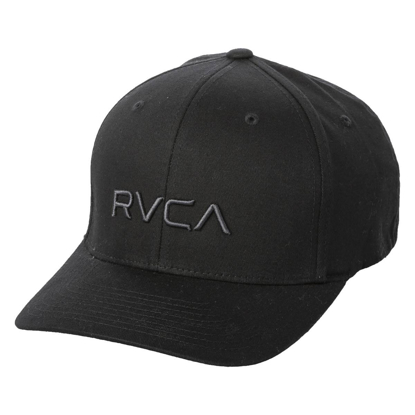 RVCA RVCA FLEX FIT HAT BLACK S/M