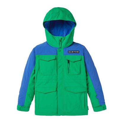 BURTON COVERT KID JACKET CLOVER GREEN/AMPARO BLUE L