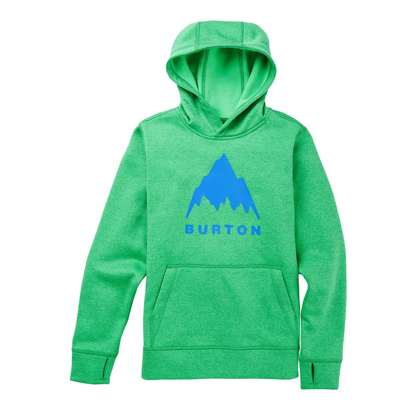 BURTON OAK KID PULLOVER HOODIE CLOVER GREEN HEATHER L