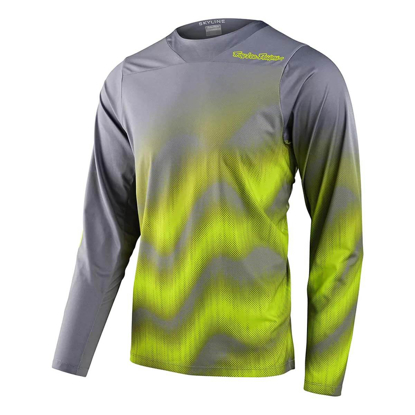 TROY LEE DESIGNS SKYLINE LS CHILL JERSEY WAVES LT GRAY S