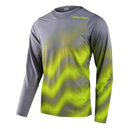 TROY LEE DESIGNS SKYLINE LS CHILL JERSEY WAVES LT GRAY XL