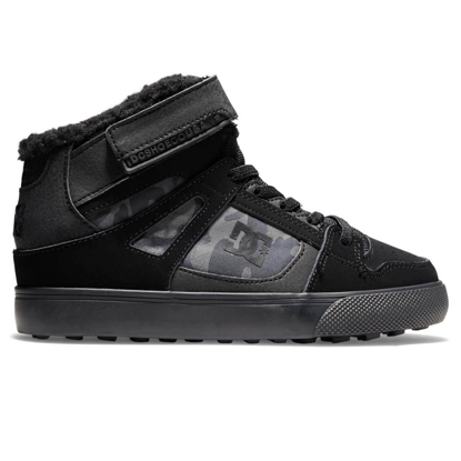 DC PURE HIGH-TOP WNT KID BLACK CAMOUFLAGE 32