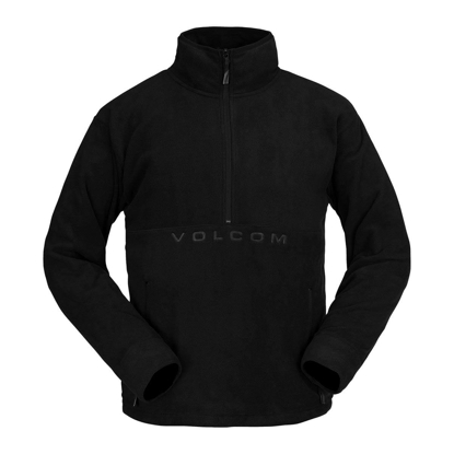 VOLCOM V-SCIENCE FLEECE 1/2 ZIP PULLOVER BLACK S