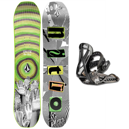 NITRO SET N RIPPER KIDS X VOLCOM 96 & CHARGER MICRO XS KID ASSORTED 96