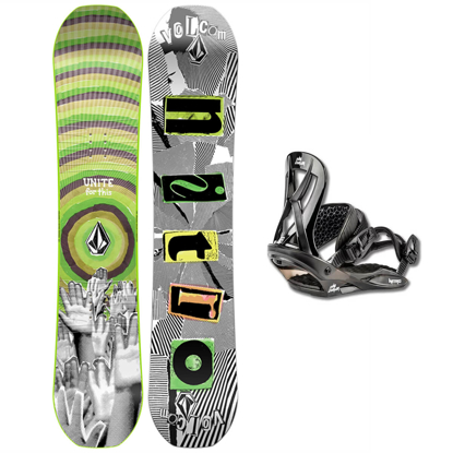 NITRO  SET N RIPPER KIDS X VOLCOM 121 & CHARGER MINI S KID ASSORTED 121