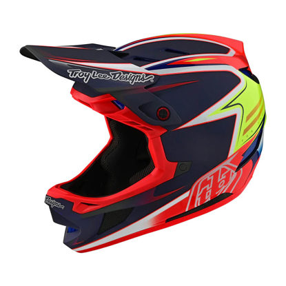 TROY LEE DESIGNS D4 CARBON HELMET LINES BLACK / RED L