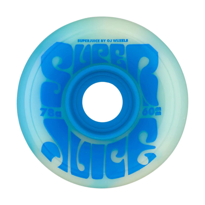 OJ SUPER JUICE CREAM AND SKY BLUE SWIRL 78A 60MM CREAM AND SKY BLUE SWIRL 60MM