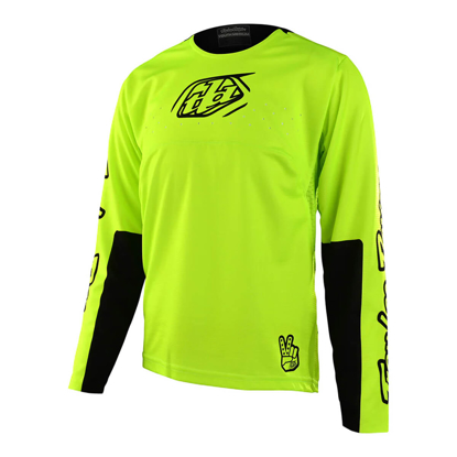 TROY LEE DESIGNS YOUTH SPRINT JERSEY ICON FLO YELLOW M