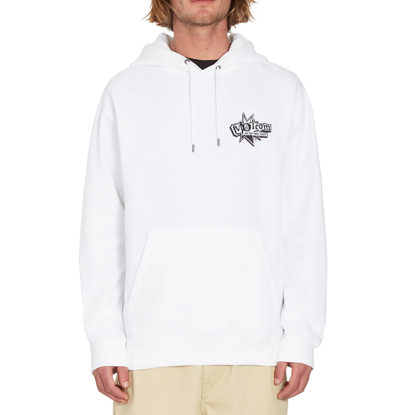 VOLCOM V ENTERTAINMENT PULLOVER HOODIE WHITE M