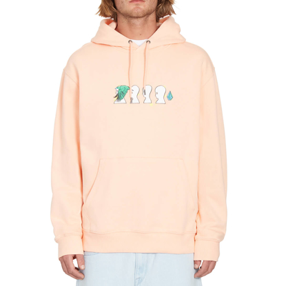 VOLCOM ED MERLIN MURRAY PULLOVER HOODIE PEACH BUD S