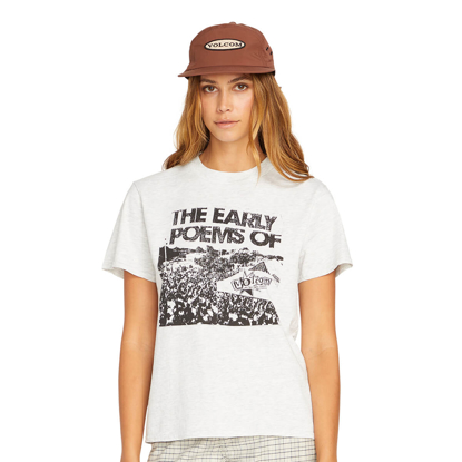 VOLCOM LOCK IT UP W T-SHIRT LIGHT GREY S