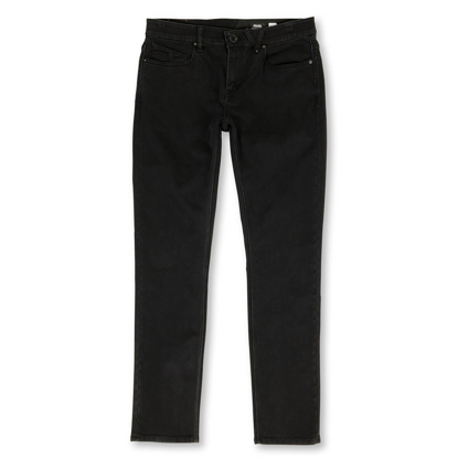 VOLCOM SOLVER TAPERED DENIM BLACK OUT 30