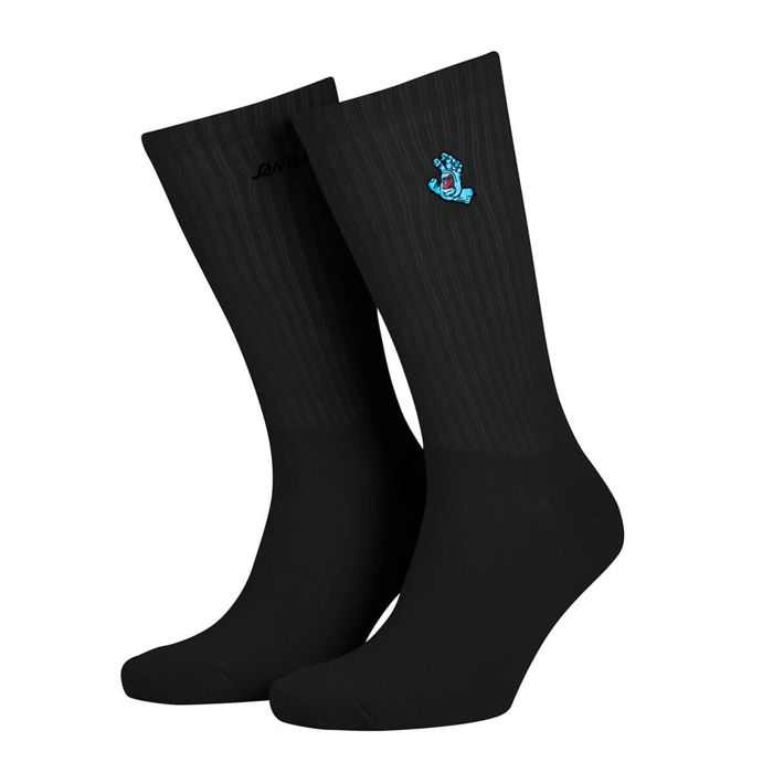 SANTA CRUZ SCREAMING MINI HAND SOCKS BLACK UNI