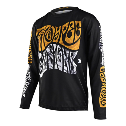 TROY LEE DESIGNS YOUTH FLOWLINE LS JERSEY TRIPPER BLACK S