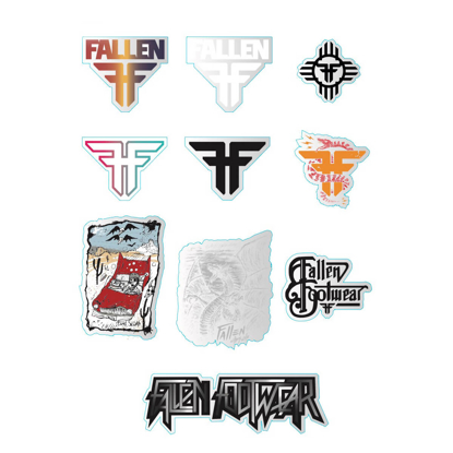 FALLEN ASSORTED FALLEN FOOTWEAR STICKER (Pack 2) ASSORTED UNI