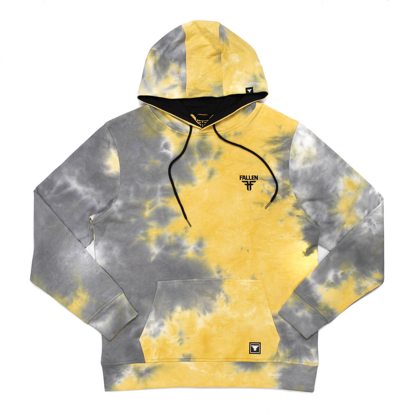 FALLEN ACID PULLOVER HOODIE BLACK/YELLOW XL