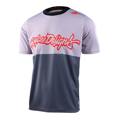 TROY LEE DESIGNS FLOWLINE SS JERSEY SCRIPTER CHARCOAL L