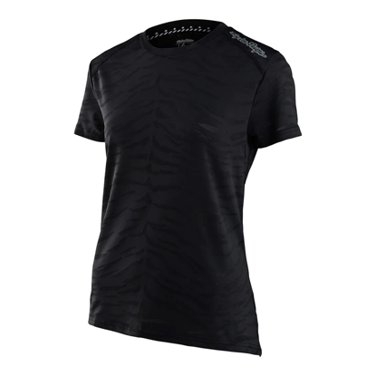TROY LEE DESIGNS WOMENS LILIUM SS JERSEY TIGER JACQUARD BLACK M