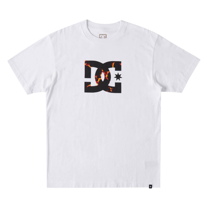 DC DC STAR FILL HSS T-SHIRT WHITE/FIRE L