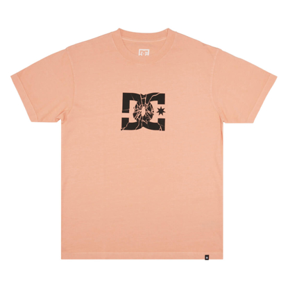 DC SHATTER HSS T-SHIRT PAPAYA PUNCH ENZYME WASH L