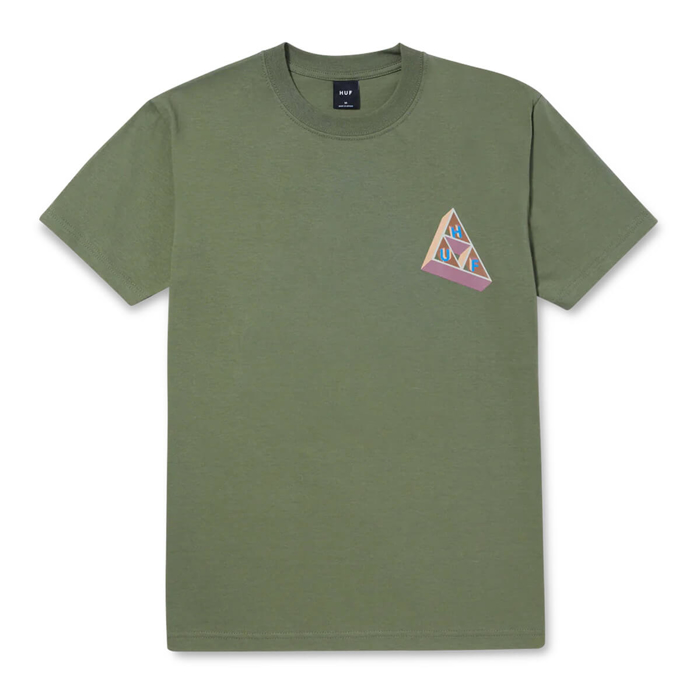 HUF BASED TT T-SHIRT OLIVE L
