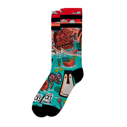 AMERICAN SOCKS TIKI SURF - MID HIGH MULTI S/M