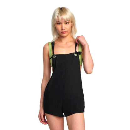 RVCA STANDARD ROMPER BLACK M/10