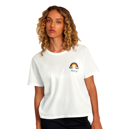 RVCA RAINBOW CONNECTION T-SHIRT VINTAGE WHITE XS/6