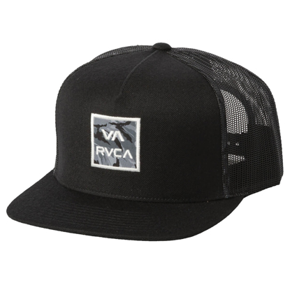 RVCA VA ATW PRINT TRUCKER CAP BLACK UNI